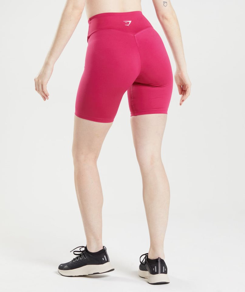 Women's Gymshark Training Cycling Shorts Pink | NZ 4TAWNO